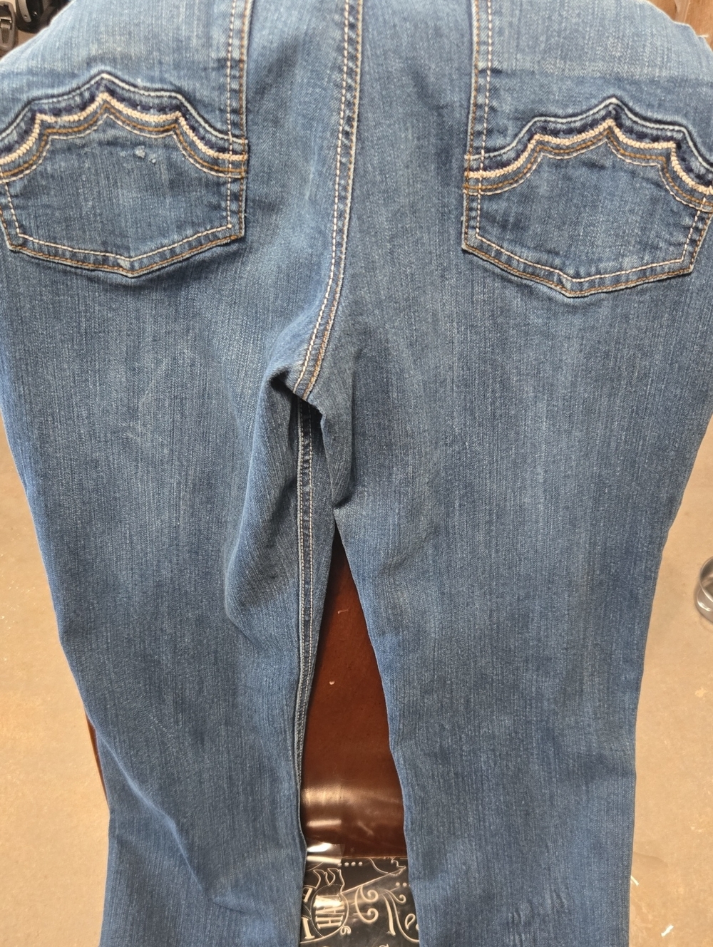 LEI Classic Ashley Trouble Juniors Deep Blue Skinny Jeans Sz 13 - Picture 5 of 7